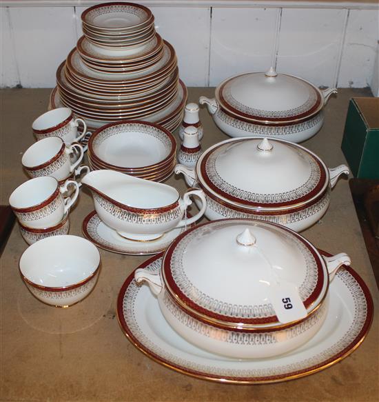 Royal Grafton Majestic pattern dinner & coffee service, setting for 6 (49-pce)(-)